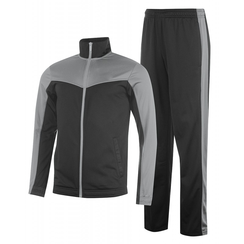 Sports Spandex Polyster Track Suit Black and Grey – Appre Industries