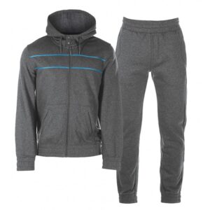 Cotton Fleece Casual Tracksuit Athletic Long Sleeve Grey